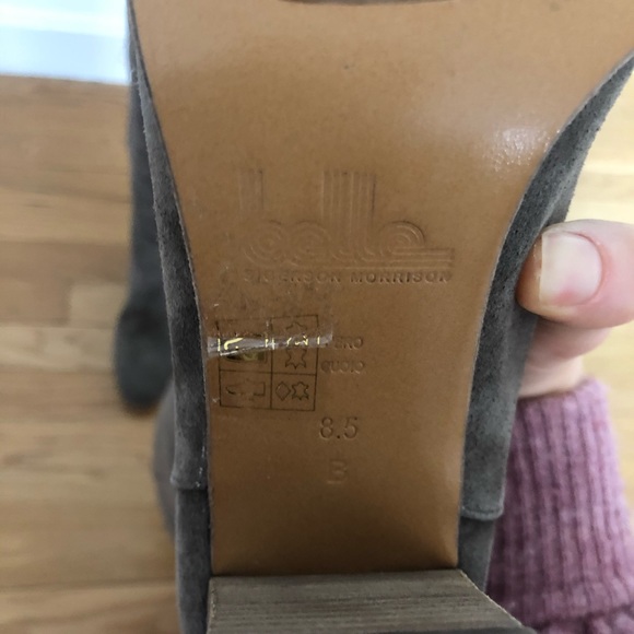 Belle by Sigerson Morrison Honey Suede Knee Boots - Picture 7 of 8